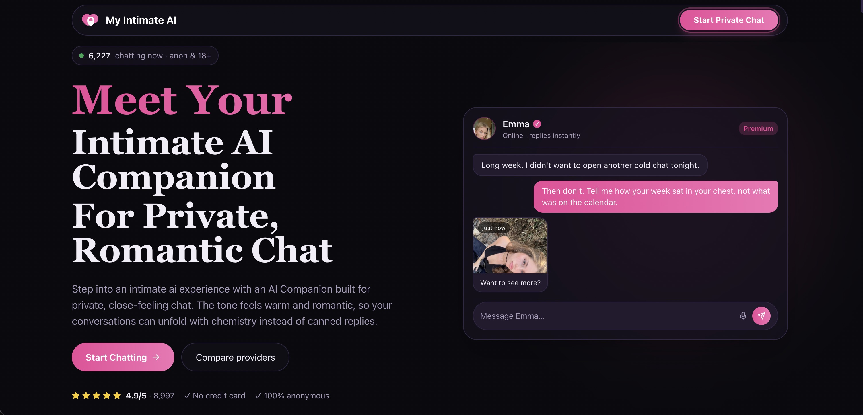 My Intimate AI screenshot
