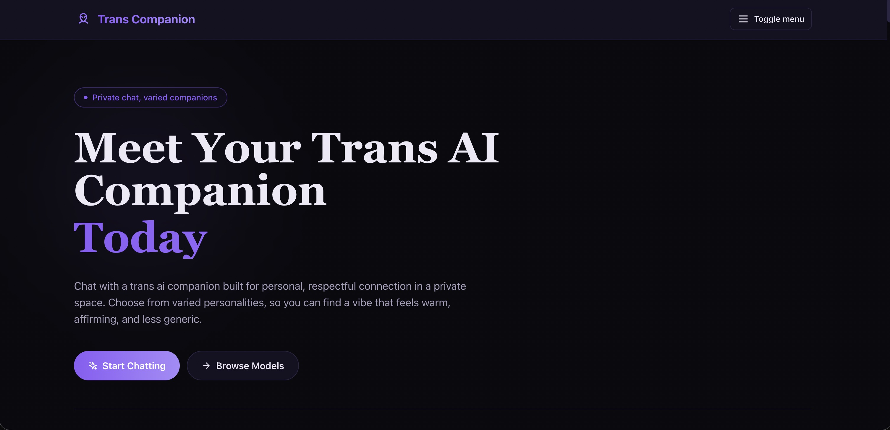 Trans Companion screenshot
